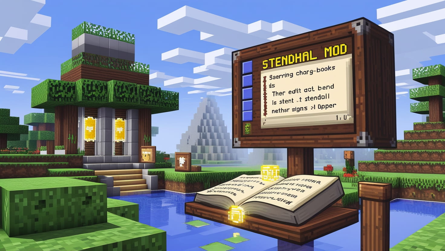 Stendhal Mod (1.21.11, 1.20.1) – Ingame Sign, Chat, Book Editor